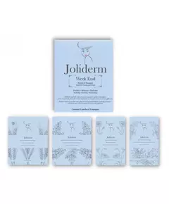 Week End Set Joliderm: Joliderm Coconut Water Hydrating Sheet Mask For Face + Joliderm Contouring Under-Eye Mask Patch + Joliderm Green Tea Oxygenating & Purifying Sheet Mask For Face + Joliderm Anti-Blackheads Local Treatment Patch For Face