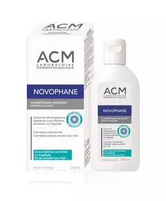 Laboratoire ACM Novophane Panthenol Hair Treatment Shampoo Calming For Sensitive Scalps, 200 ml