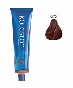 Wella Professionals Koleston Perfect Teinture permanente pour cheveux 6/75 Dark Blonde Chestnut Mahogany, 60 ml