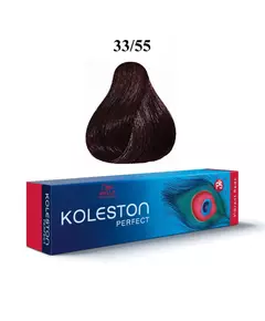 Wella Professionals Koleston Perfect Teinture permanente pour cheveux 33/55 Dark Chestnut Intense Mahogany, 60 ml