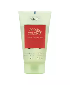 4711 Acqua Colonia Litschi und weiße Minze Feuchtigkeitsspendend Duschgel Körper Alle Hauttypen, 75 ml