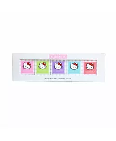 Set Hello Kitty: Iconic Vichy Bleu Eau De Toilette For Girls 5 ml *Miniature + Iconic Vichy Vert Eau De Parfum For Girls 5 ml *Miniature + Iconic Vichy Rouge Eau De Toilette For Girls 5 ml *Miniature + Iconic Vichy Rose Eau De Toilette For Girls 5
