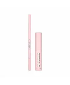 Set Kylie Cosmetics: Kybrow Defined Eyebrow Cream Pencil & Brush 2-In-1 004 Medium Brown 0.09 g + By Kylie Define Eyebrow Gel Translucent, 0,1 g