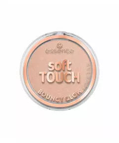 Essence Soft Touch Bouncy Glow Erleuchtend Rouge-Highlighter Kompakt 20 Glazed Dew, 4 g