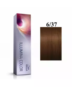 Wella Professionals Illumina Color Teinture permanente pour cheveux 6/37 Dark Blonde Golden Chestnut, 60 ml