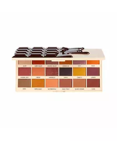 Makeup Revolution I Heart Lidschattenpalette Karamell Nudes Schokolade 18 Schattierungen, 18 g