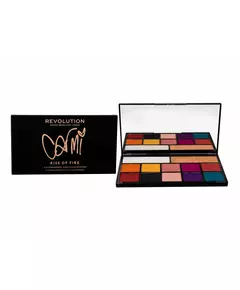 Makeup Revolution Carmi Lidschattenpalette Kuss des Feuers 12 Schattierungen, 27 g