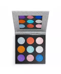 Makeup Revolution Pressed Glitter Gesichtspalette Illusion, 13,5 g