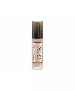 Makeup Revolution Conceal & Glow Erleuchtend Creme-Grundierung F4, 23 ml