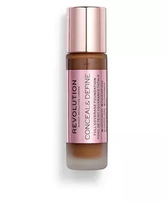 Makeup Revolution Conceal & Define Ölfrei Creme-Grundierung F 15, 23 ml