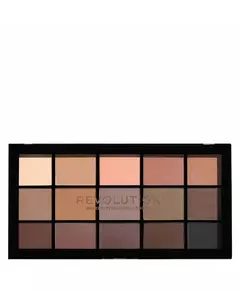 Makeup Revolution Reloaded Palette Lidschattenpalette Grundmattierungen, 15 × 1,1 g