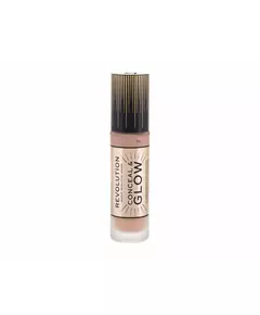 Makeup Revolution Conceal & Glow Erleuchtend Creme-Grundierung F5, 23 ml