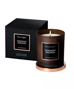 Home Lights Rosewood & Macaron Scented Candle, 215 g