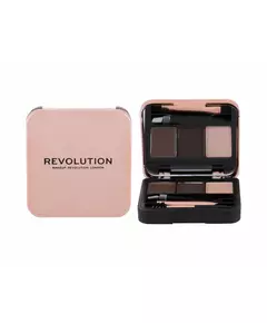Setzen Makeup Revolution Brow Sculpt Augenbrauenpalette Dunkelbraun, 2,2 g