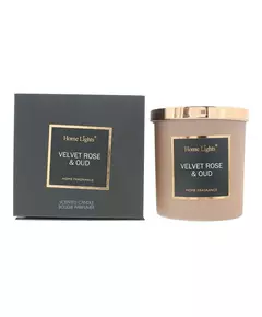 Home Lights Velvet Rose & Oud Scented Candle, 215 g
