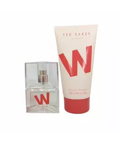 Set Ted Baker: W Eau De Toilette For Women 30 ml + W Cleansing Shower Gel All Over Body All Skin Types, 30 ml