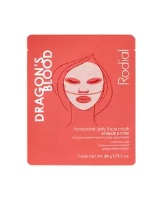 Rodial Dragon's Blood Hydrogel Hydrating Sheet Mask For Face, 34 g