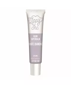 Lippy Inc. Glow Superbalm White Diamond Glanzfinish Lippenbalsam, 10 g
