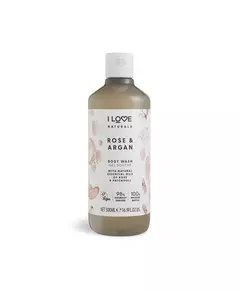 I Love Naturals Collection Vegan Hydrating Rose & Argan Body Wash, 500 ml