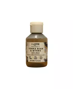 I Love Naturals Collection Vegan Tonka Bean & Myrrh Hydrating Shower Gel For All Skin Types, 125 ml