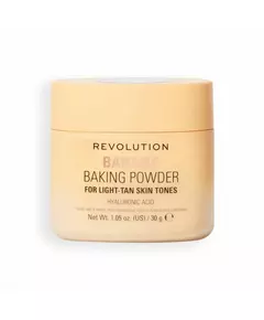Makeup Revolution Bake & Blot Matt Loses Fixierpuder Banane, 30 g