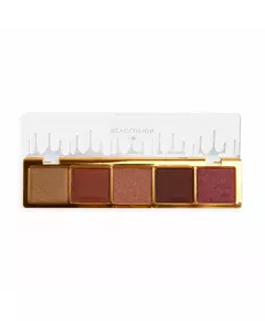 I Heart Revolution Mini Chocolate Eyeshadow Palette Milk Chocolate Ganache 5 Shades, 5.5 g
