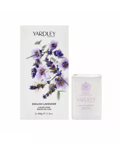 Set Trio Yardley English Lavender Seifenstück Für Gesicht & Körper 3 stk, 3 Stück
