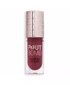 Makeup Revolution Pout Bomb Pummelig Lipgloss Rosewood Rose, 4,6 ml