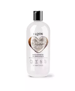 I Love Coconut & Cream Hydrating Shower Gel For All Skin Types, 750 ml