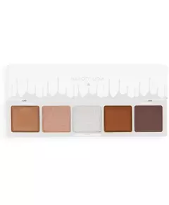 I Heart Revolution Mini Chocolate Eyeshadow Palette White Vanilla Cream 5 Shades, 5.5 g