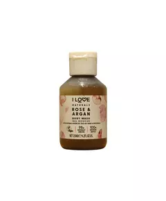 I Love Naturals Collection Vegan Rose & Argan Hydrating Shower Gel For All Skin Types, 125 ml