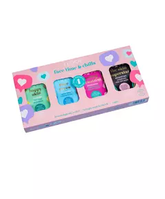 Time & Chills Set I Love: Beautiful Peeling Peeling Sheet Mask For Face 10 ml + Skin Superstar Detoxifying Sheet Mask For Face 10 ml + Happy Skin Purifying Sheet Mask For Face 10 ml + Pure Pores Cleansing Sheet Mask For Face, 10 ml