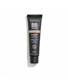 Gosh BB CREAM foundation primer moisturizer #03-warm beige, 30 ml