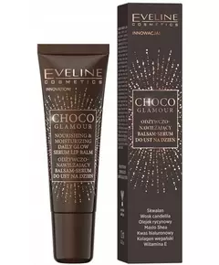 Eveline Cosmetics Choco Glamour Hydratant Baume à lèvres, 12 ml