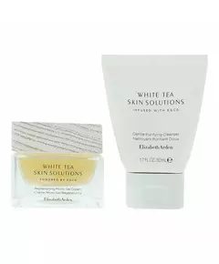 Set Elizabeth Arden: White Tea Skin Solutions Purifying Cleansing Cream 50 ml + White Tea Skin Solutions Replenishing Gel Cream For Face, 50 ml
