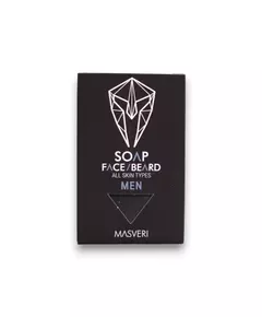 Masveri Masveri Sans parabènes Savon de toilettage Pour nettoyer Visage & Barbe g 100, 100 g