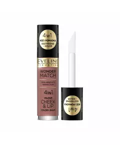 Eveline Cosmetics Wonder Match 4in1 Lippen- und Wangenbalsam 2-in-1 05, 4,5 ml