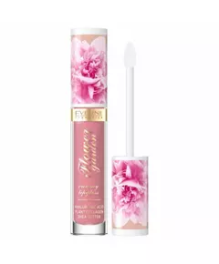 Eveline Cosmetics Flower Garden Glänzend Lipgloss 01 Delicate Rose, 4,5 ml