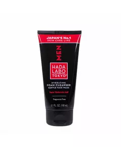 Hada Labo Tokyo Men Acide hyaluronique Élimine les impuretés Mousse nettoyante, 150 ml