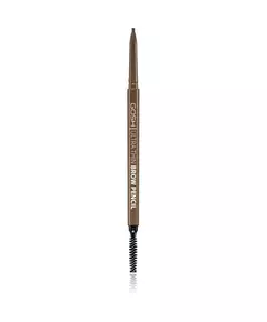 Gosh Ultra Thin Eyebrow Cream Pencil & Brush 2-In-1 002 Grey Brown, 0.1 g