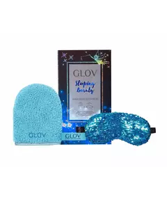 Glov Sleeping Beauty Set Glov: Sleeping Beauty Sleep Mask Blue + Sleeping Beauty Textile Makeup Remover Glove Bouncy Blue