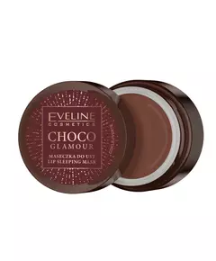 Eveline Cosmetics Choco Glamour Régénération Nuit Masque pour les lèvres, 12 ml