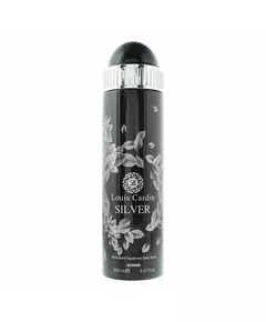 Louis Cardin Silver Déodorant en spray Pour hommes, 200 ml