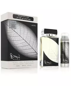 Set Lattafa: Najdia Eau De Parfum For Men 100 ml + Najdia Deodorant Spray For Men, 2 Stück