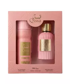 Qissa Pink Eau de Parfum 100ml + Deodorant Spray, 100 ml