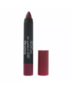 IsaDora Twist-Up Matte Lipstick Cream Lipstick 66 Purple Prune, 3.3 g