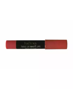 IsaDora Twist-Up Matte Lipstick Cream Lipstick 56 Candy Stripper, 3.3 g