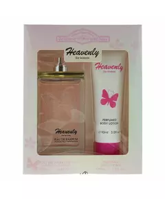 Set Designer French: Heavenly Eau De Parfum For Women 90 ml + Heavenly Hydrates Body Lotion, 90 ml