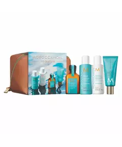 Set Moroccanoil: Hydration Paraben-Free Hair Shampoo Moisture And Shine 70 ml + Hydration Hair Conditioner For Hydration 70 ml + Hydration Hair Oil Treatment Hydrating 25 ml + Fragrance Originale Hyaluronic Acid Nourishing Hand Cream, 70 ml