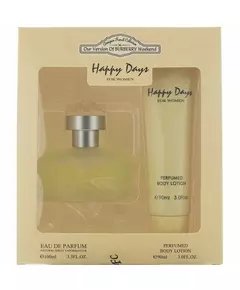 Set Designer French: Happy Days Eau De Parfum For Women 100 ml + Happy Days Hydrates Body Lotion, 100 ml